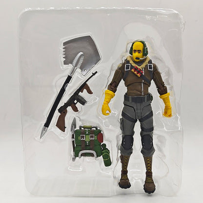 Fortnite Raptor Cavaleiro Negro Soldado Caveira Líder do Esquadrão Abraço Boneco de Ação Decoração de Quarto Brinquedos Presente para Crianças