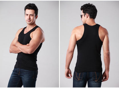 Men Stringer Tank Top Mens Bodybuilding Fitness Mens Singlets Lycra Tank Shirts Summer Clothes Muscle Vest Sleeveless Undershirt