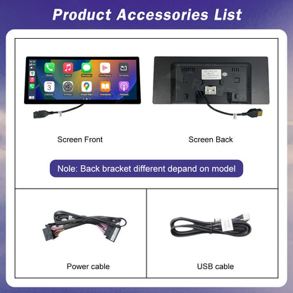 12.3inch Ultra Thin Screen For BMW 1/2/3/4 Series F20 F21 F22 F23 F30 F31 F33 F36 CIC/NBT/EVO Wireless CarPlay Multimedia Radio