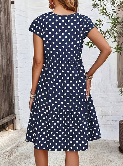 Women Plus Size Woven Spring And Summer Dress