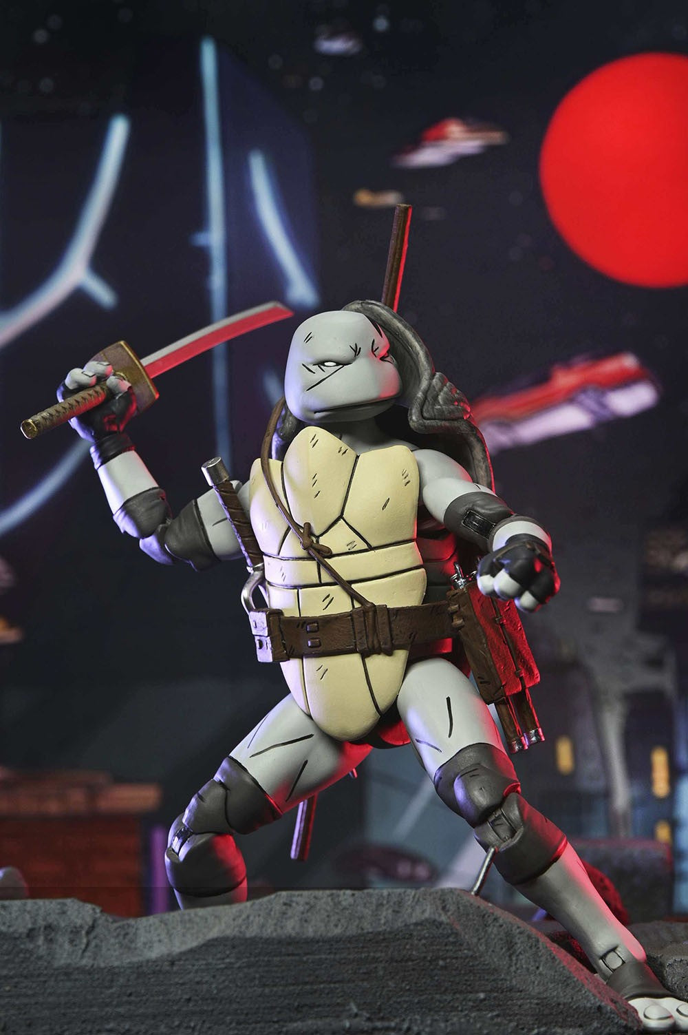 NECA Tartarugas Ninja Mutantes Adolescentes O Último Ronin Ultimate Yi Odyn Moja UnoRe-Evolution Boneco de Ação
