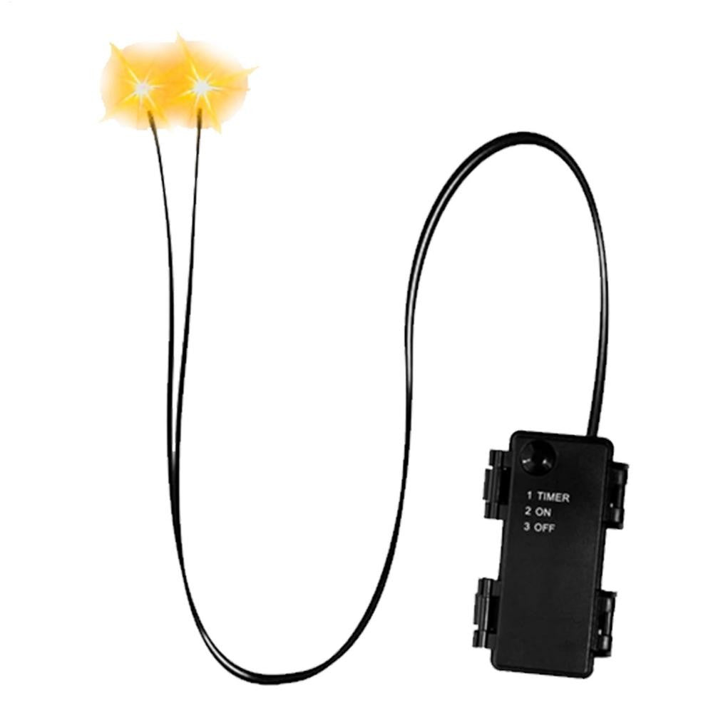 Glowing LED Eyes for Halloween Decors - Auto Timer Light Up Props for Skulls, Pumpkins, Tombstones Indoor Outdoor Spooky Decor