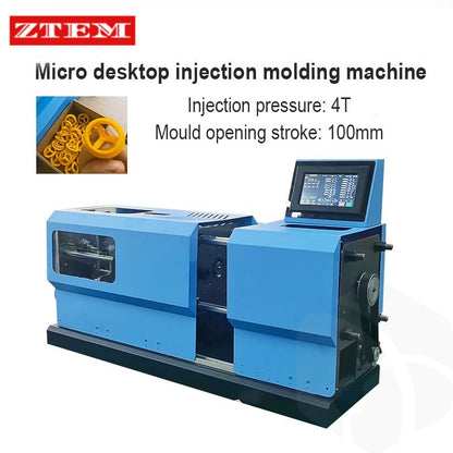 Máquina de Moldagem por Injeção Micro de Bancada 4T para Produção de Peças Plásticas Micro ABS PLA PC PE Polímero