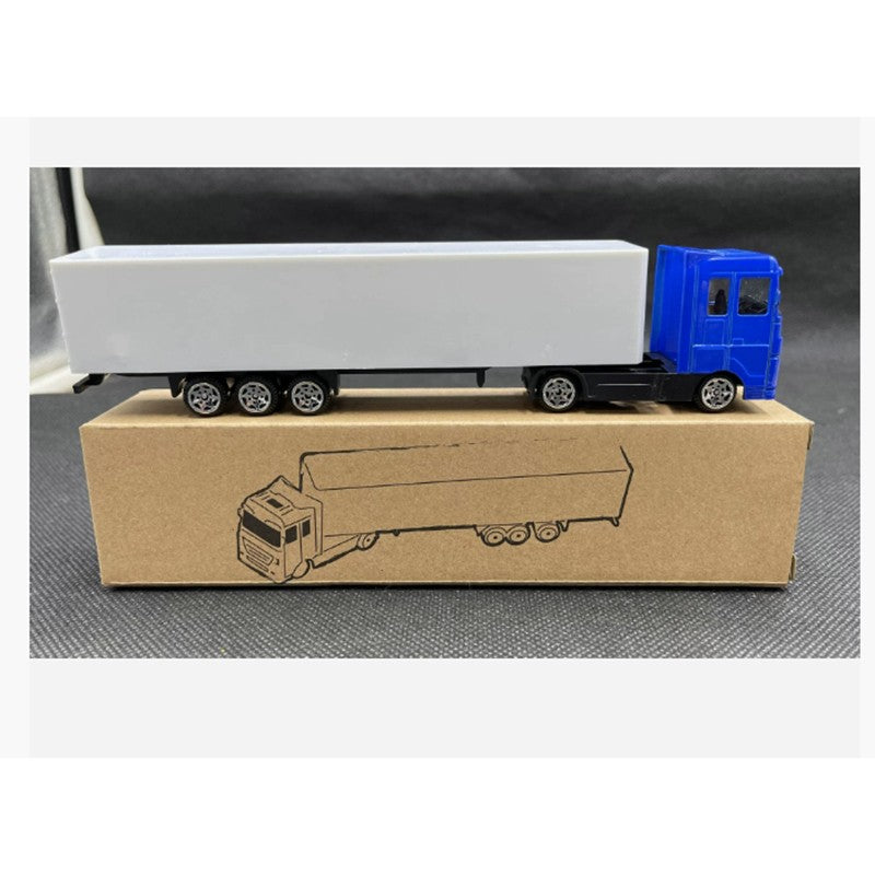 Caminhão Reboque de Contêiner Miniatura de Liga 1:87 Original Diecast 20CM Modelo de Carro de Simulação Clássico Brinquedo Hobby e Colecionáveis
