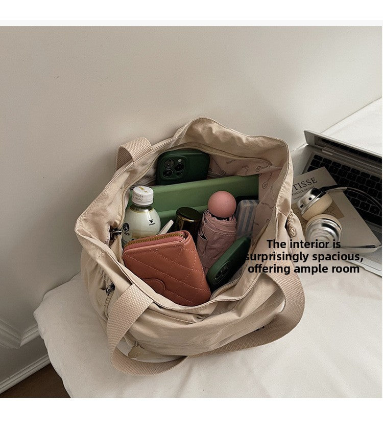 Stylish Nylon Canvas Shoulder Bag for Women Spacious Top Handle Bag Tote Casual  Comfortable and Versatile Texture Commuter Bag