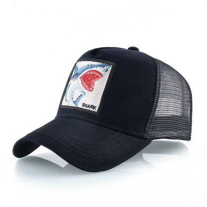 Bonés Trucker Masculino Feminino Streetwear Hip Hop Boné de Beisebol Com Patch de Tubarão Bordado Snapback Drake Bones Casquette Quatro Estações