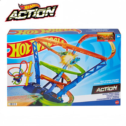 Em estoque Pista de corrida Hot Wheel Trick Loop Conjunto de pistas Brinquedo infantil Brinquedo para meninos Pista Htk17 Presentes de aniversário e feriado para crianças