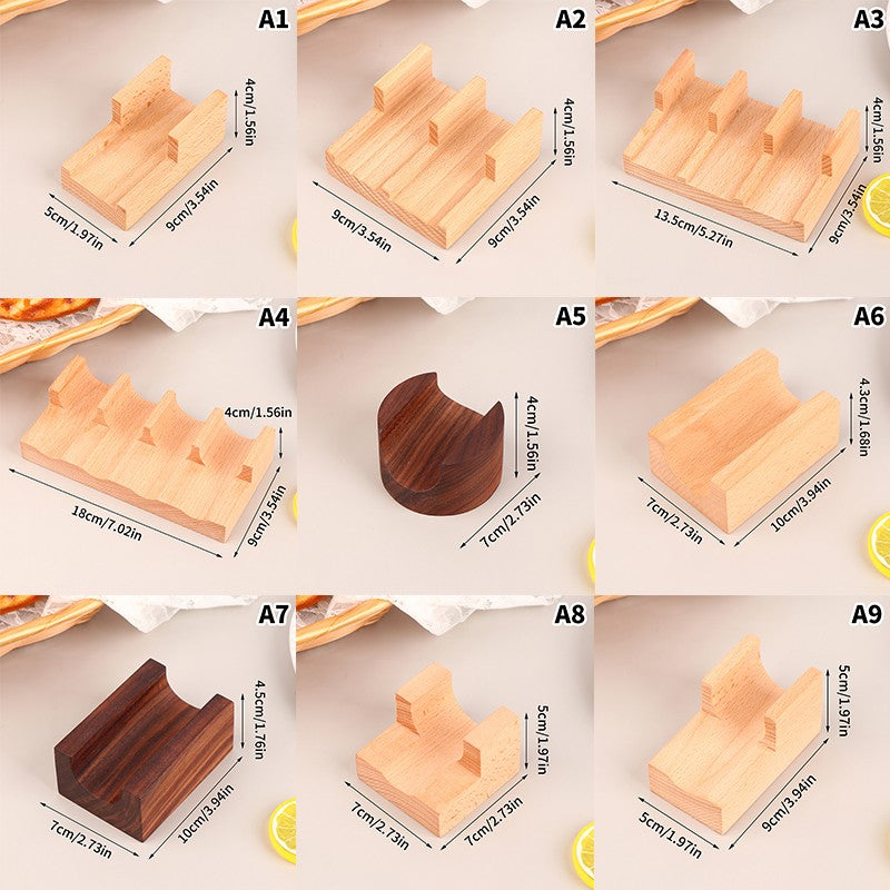 1Pc Japanese Sushi Rack Wooden Taco Snack Food Holder Wood Plate Cuisine Stand Sashimi Sushi Boat For Restaurant Hotel Home