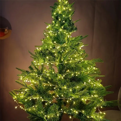 1PC 3M100LED/6M200LED/9M300LED/12M400LED Christmas USB with Remote Control Firecracker Light String, Used for Party Decoration