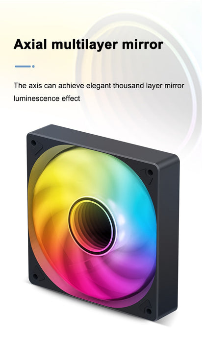JONSBO SL-120 White/Black 120mm Case Fan 5V 3PIN ARGB Silent CPU Cooler Fan 4PIN PWM Serializable Reverse Fan