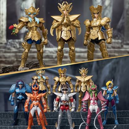 BLOKEES Gold Saints Stars Series Wave1- 4 Blind Box | Saint Seiya Licensed Action Figure Set for Anime Collection & Gift