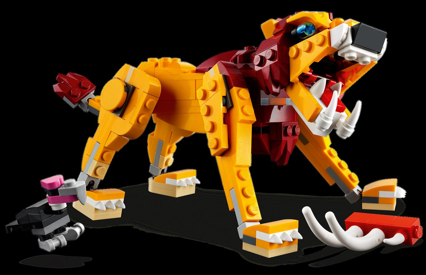 LEGO Blocos de Montar 31112 Série Criativa Versátil Leão Selvagem Brinquedo Quebra-Cabeça Montado Infantil Presente