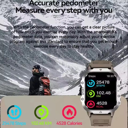 2025 New SmartWatch Men For Women Militray Outdoor GPS Track Sport Watches Heart Rate Sleep Waterproof Smart Watch IOS Android