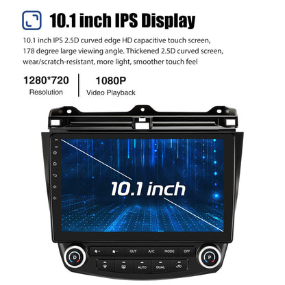 4+64G 10.1" For Honda Accord 7 2003-2007 Android 14 Car Stereo Radio GPS Navi Apple CarPlay WiFi BT Head Unit IPS Touch Screen