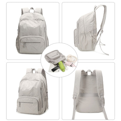 Mochila Feminina, Estilo Japonês Original, Mochila Leve para Viagens Curtas, Bolsa para Notebook de Estudante Universitária, Estudante do Ensino Médio, Estudante do Ensino Fundamental II