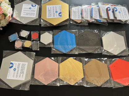 3/6/12pcs 3D Hexagon Mirror Wall Sticker DIY TV Background Living Room Stickers Wall Decor Bedroom Bathroom Home Decoration