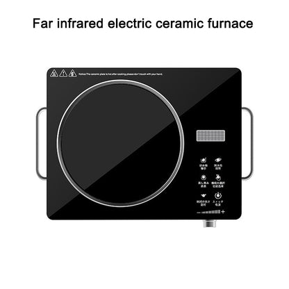 Panela de Indução Inteligente 110V/220V Fogão Elétrico de Cerâmica de Alta Potência 2200W Fogão de Chá Elétrico com Temperatura Ajustável por Toque
