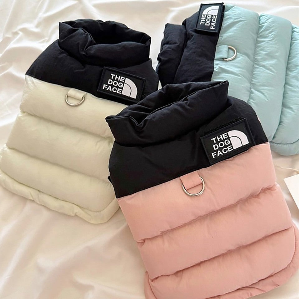 Casaco de Algodão Quente para Pets Roupas para Cães de Duas Pernas Engrossadas Jaqueta de Inverno para Cães Pequenos e Médios Teddy Roupas Fofas de Inverno