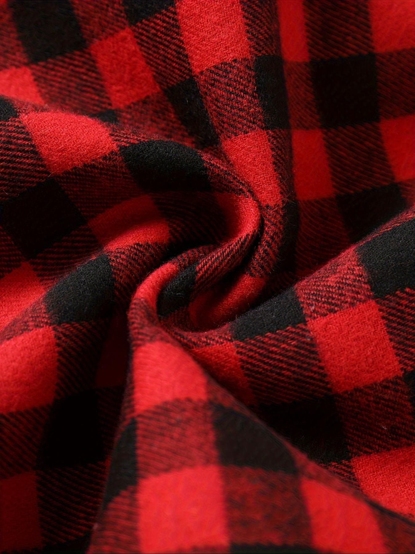 Men's Check Pajama Pants  95% Poly/5% Spandex | Stretchy & comfy  All-season wear | Regular fit  Sleep & lounge essential