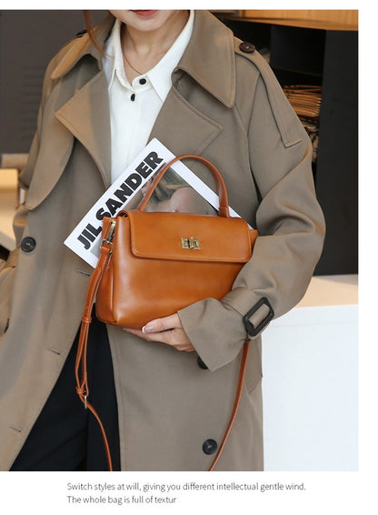 Women Cowhide Genuine Leather Tote Bag Lady Designer Luxury Soft Leather Handbag Fashion Crossbody Bags Female Shoulder Handbag