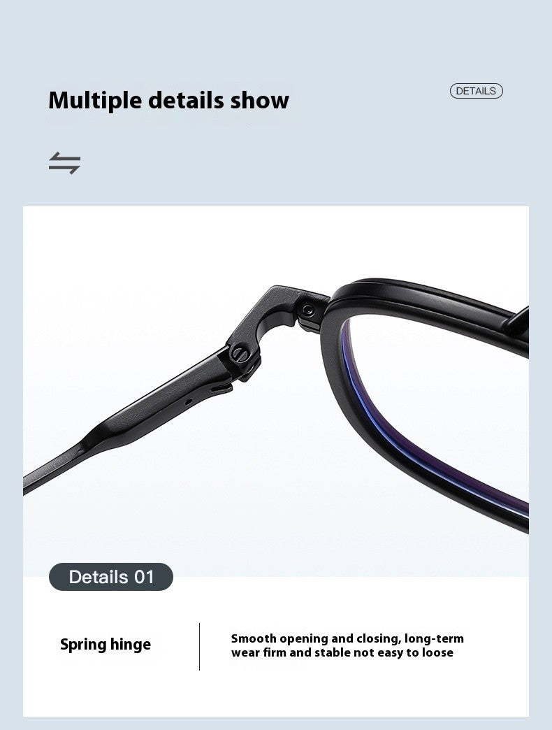 COHK Metal 3 In 1 New Style Folding Magnet Clip On Glasses Frame Trend Polarized Sunglasses Men Optical Computer Eyewear UV400