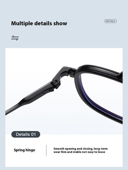 COHK Metal 3 In 1 New Style Folding Magnet Clip On Glasses Frame Trend Polarized Sunglasses Men Optical Computer Eyewear UV400