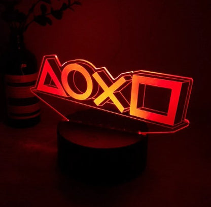 3D LED Gaming Party Setup Lamp Gaming Room Lamp Decoration USB Powered Night Light Table Lamp For Bedroom Decor Christmas Lights