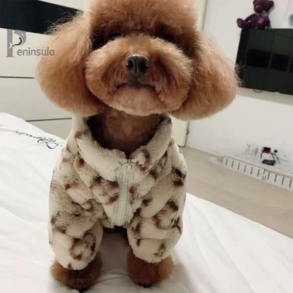 Roupas para Gatos e Cães, Outono Inverno, Macias, Desenho Animado, Pet Quente, Espessamento, Roupas Fofas Térmicas para Cães, Casaco de Pelúcia Moderno para Cães, Artigos para Animais de Estimação