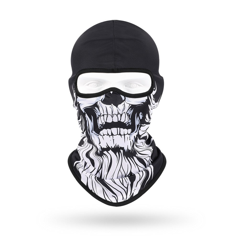 Quick-Dry Skull Face Mask - Breathable Sun Protection for Cycling & Outdoor Sports