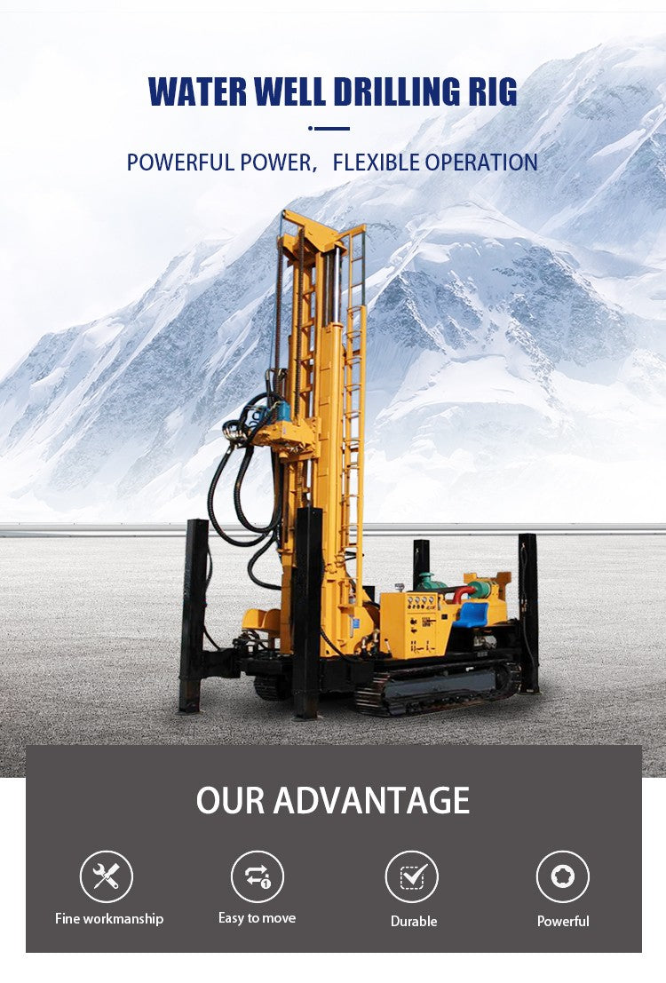 Rotary Blasthole Drill Rig Truck Mounted 200m 300m 500m 600m 800m Deep Borehole Machine Air Water Circulation