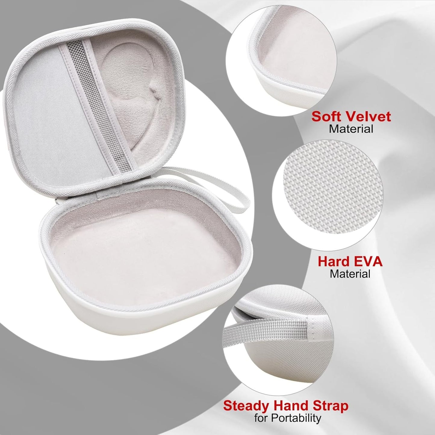 Estojo rígido LTGEM EVA para JBL Tune 510BT/520BT/660NC/670NC/570BT/525BT/500BT/500 Bolsa de armazenamento para fone de ouvido (somente bolsa)
