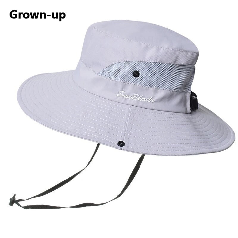Xinbaoguan 100% Polyester Summer Outdoor Sun Hat, Breathable Sun Hat, Folding Sun Hat, Female Ponytail Hole Fisherman Hat