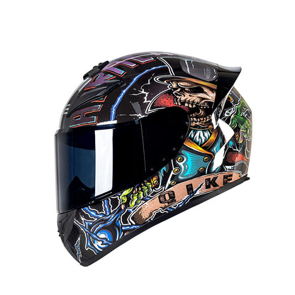 Capacete de motocicleta DOT retro cruise Motocross capacete facial completo masculino e feminino capacete para todas as estações capacete de pilotagem Casco Capacete