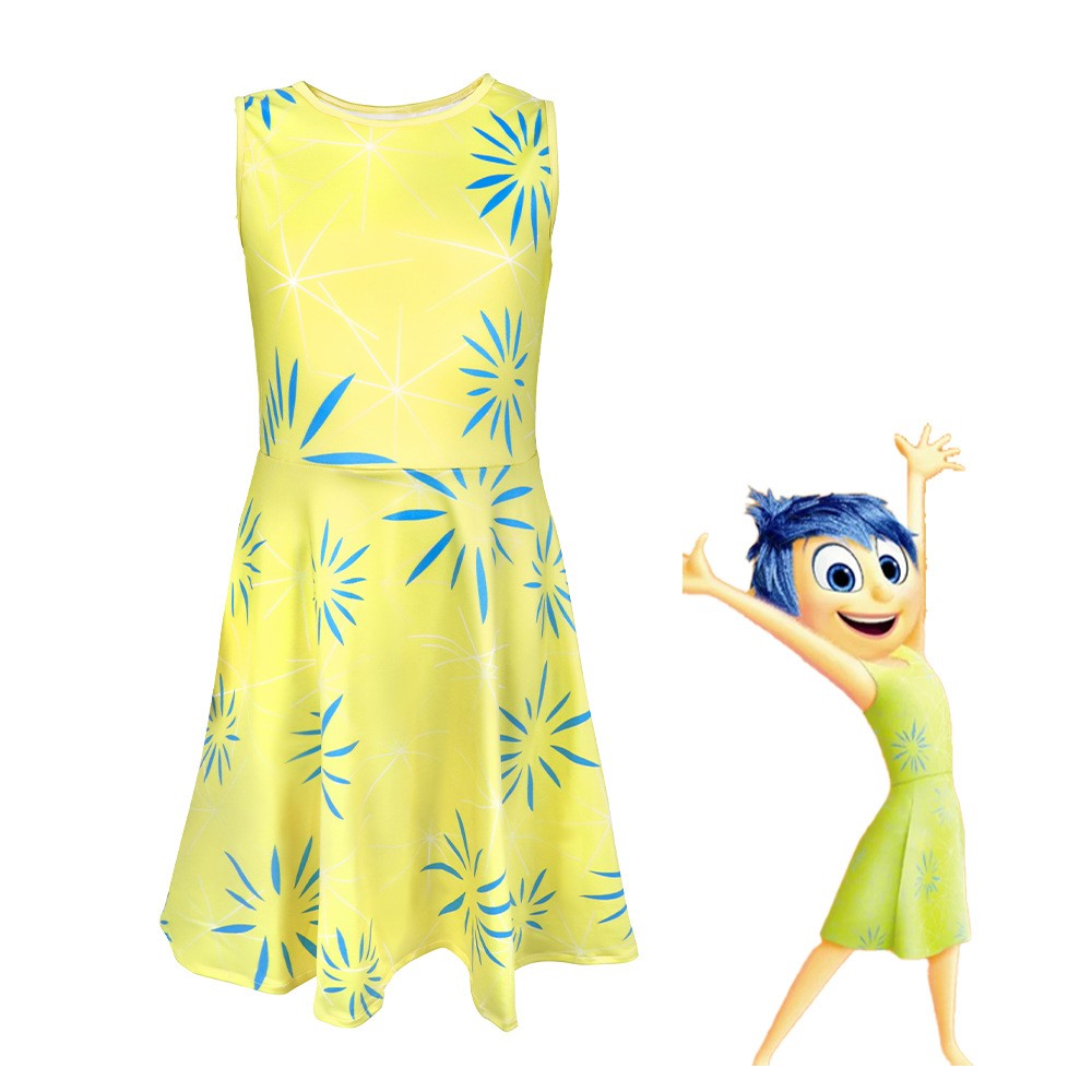 Anime Movie Inside out 2 Joy Cospaly Costume Envy Anxiety Ennui Cos Outfits For Adult Kids Halloween Stage Performance Costume