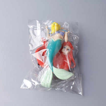 Disney The Little Mermaid Ariel Princess Action Figure Kids Toys Anime Situational Model Dolls Collection Room Car Decoration