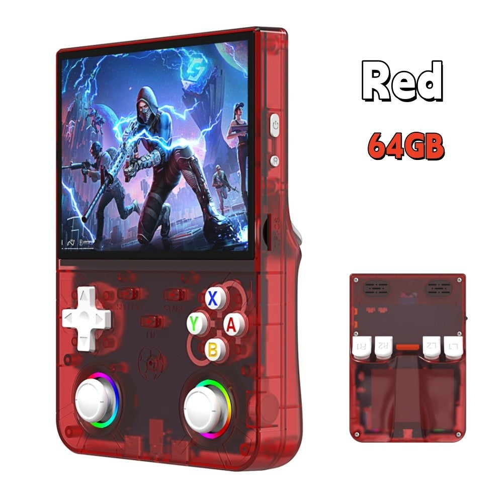 New R36 Ultra X Retro Video Game Console 4.5-inch IPS Screen Linux System 128GB Pre Installed Gaming Portable Handheld Player Li