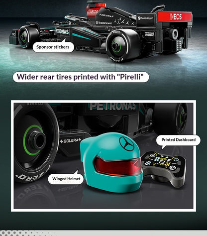 Lego Christmas Celebration 77244 Mercedes AMG F1 W15 Racing Children's Toys Christmas Gift