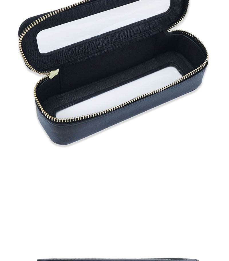 Free Custom Name Genuine Leather Travel Cosmetic Bag Set Colorful Classic Saffiano Portable Wash Bag for Women