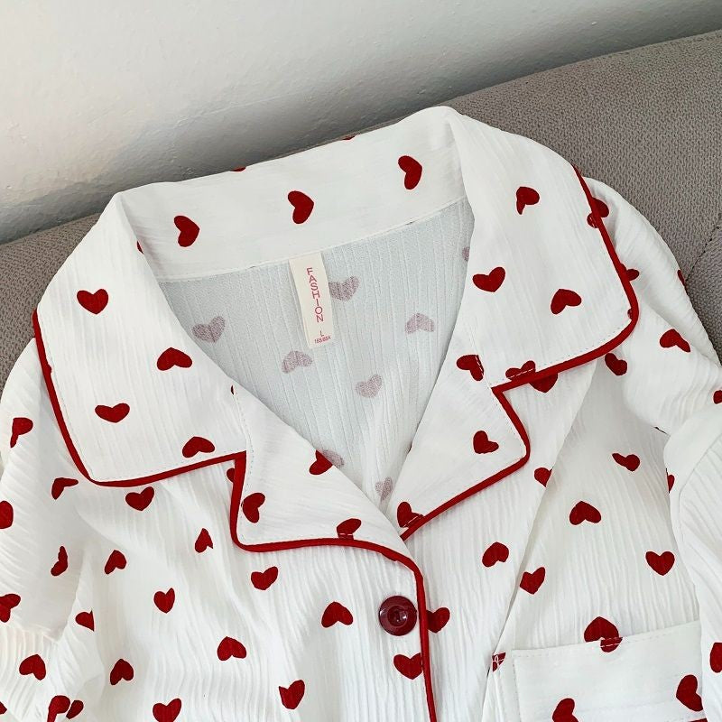 Cartoon Dog Letter Plaid Print Pajama Sets for Women Plus Size Sweet Cute Harajuku Style 2PC Set Sleepwear Autumn New Homewear