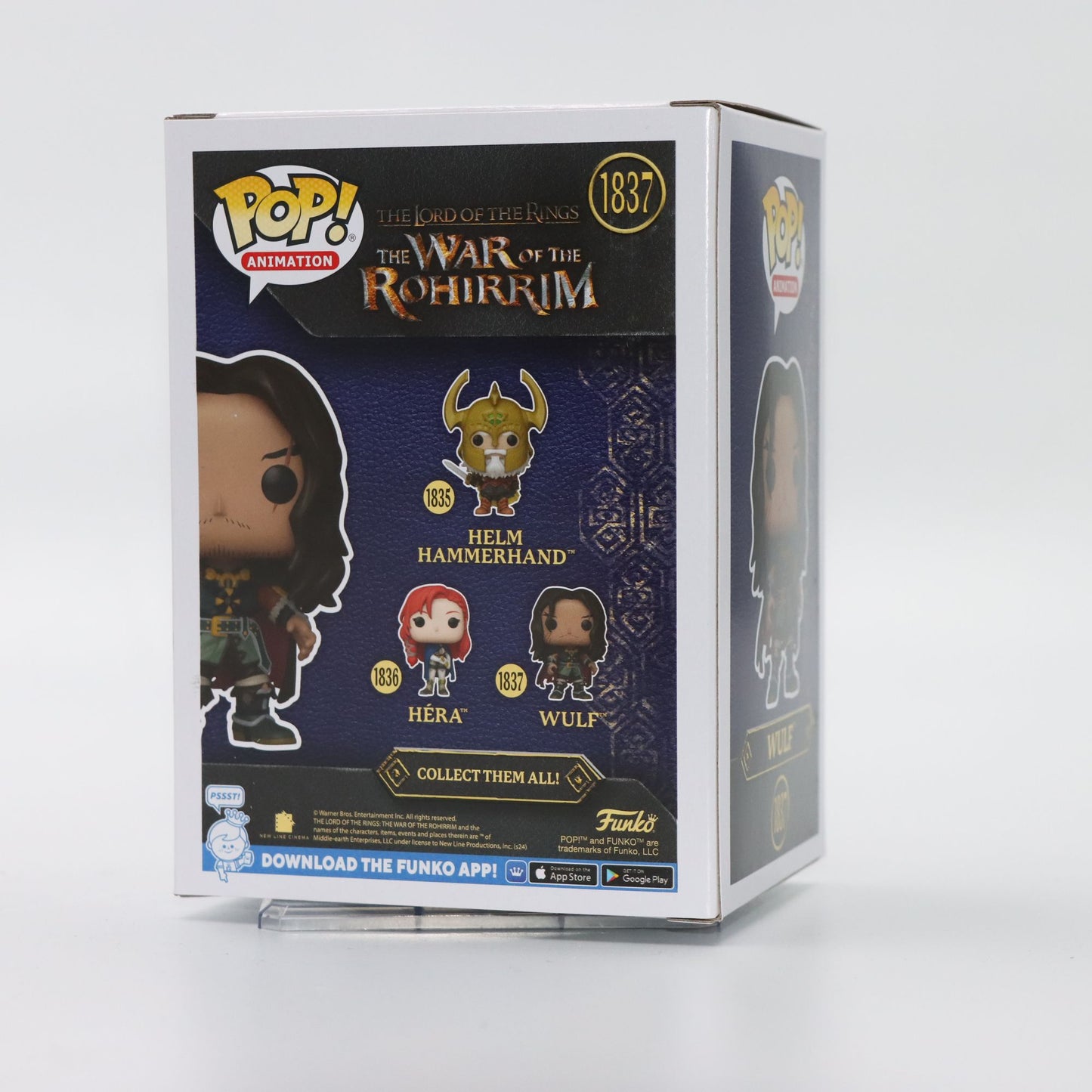 Funko Pop Original A Guerra dos Rohirrim #1837 Boneco de Ação Wulf Boneco de Vinil Brinquedos Modelo Presente para Crianças
