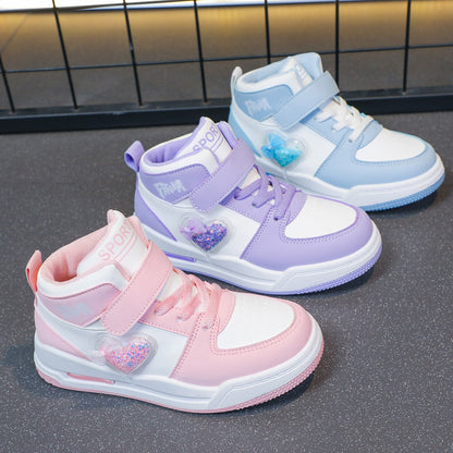 Unisex Kids' Casual Sports Flat Shoes Autumn Winter Fashion Smooth Bottom Boys' And Girls' Footwear for Indoor And Outdoor Use