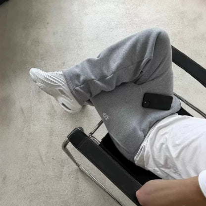 2025 European and American fashion embroidery design men clothing set Y2k street Harajuku Gothic loose couple casual tracksuit