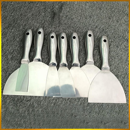 Espátula de Aço Inoxidável de Peça Única para Massa de Parede, Ferramenta de Pedreiro, Espátula de Pintor, Raspador para Nivelamento, Remendos e Pintura