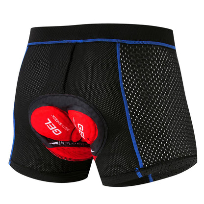 New Cycling Shorts Men's Cycling Underwear Breathable Mesh Riding Underpant Gel Pad Shockproof Bike Shorts Bicycle Underwear