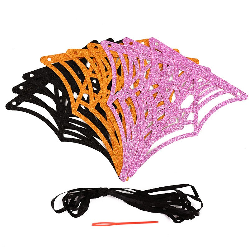 3M Halloween Paper Banner Horror Bat Spider Ghost Flag Garland Bunting For Halloween Home Party Hanging Props Decorations