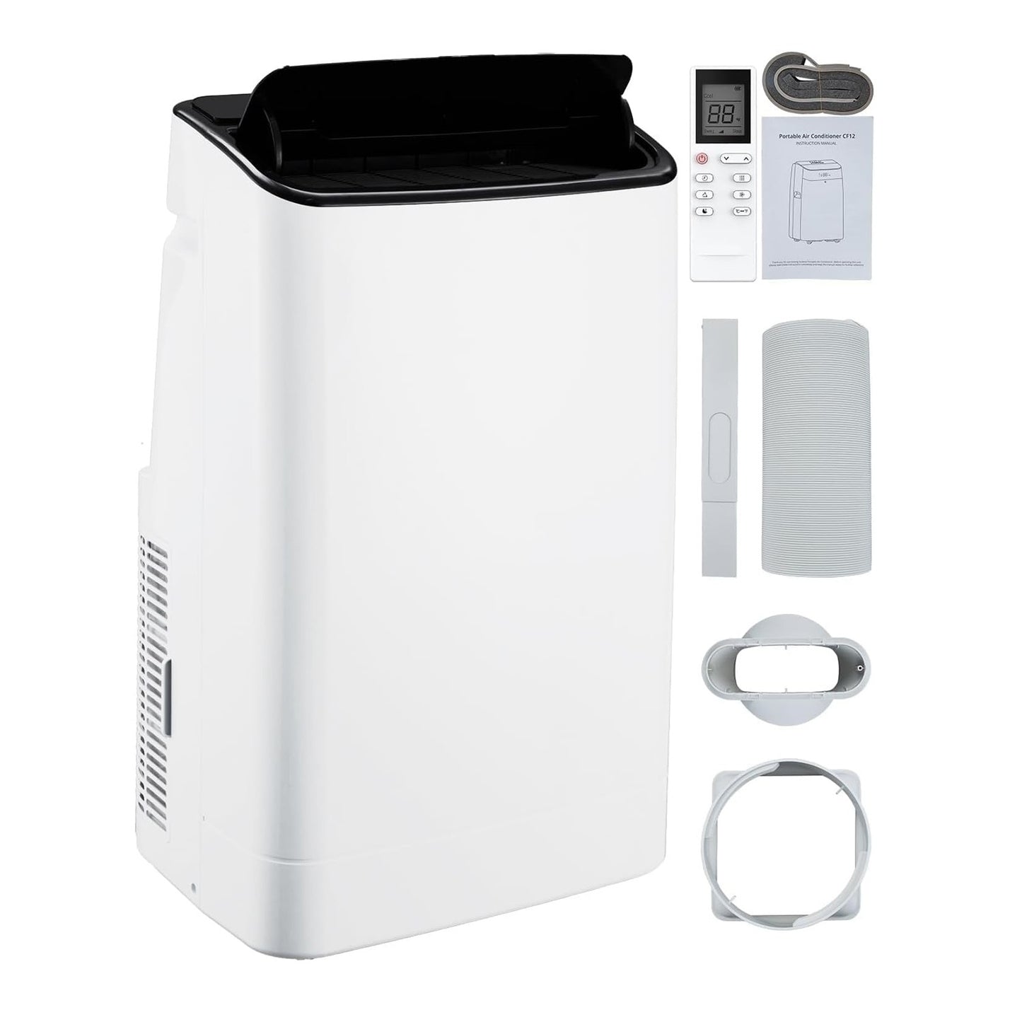Ar-condicionado portátil, Unidade de AC portátil de 14.000 BTUs 3 em 1: Resfriamento, Desumidificador e Ventilador, Ar-condicionado portátil de pé