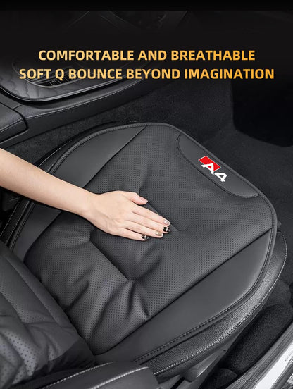 Leather Car Seat Cover Universal Four Seasons Car Front/Rear Seat Cushion for  Audi A1 A3 A4 A5 A6 A7 A8 Car Chair Protector Pad