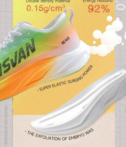Tênis IRUNSVAN HEAT 2.0 com Placa de Carbono, Profissional para Maratona, Corrida, Treino Atlético e Esportivo Masculino