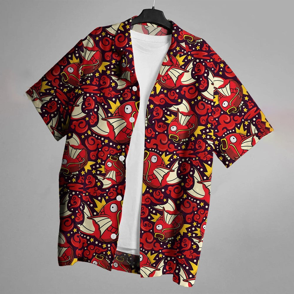 3d Fish Print Hawaiian Shirts For Men New Trend Men's Shirt Casual Unisex Clothing Summer Quick Dry Short Sleeve Shirt Tops 2024