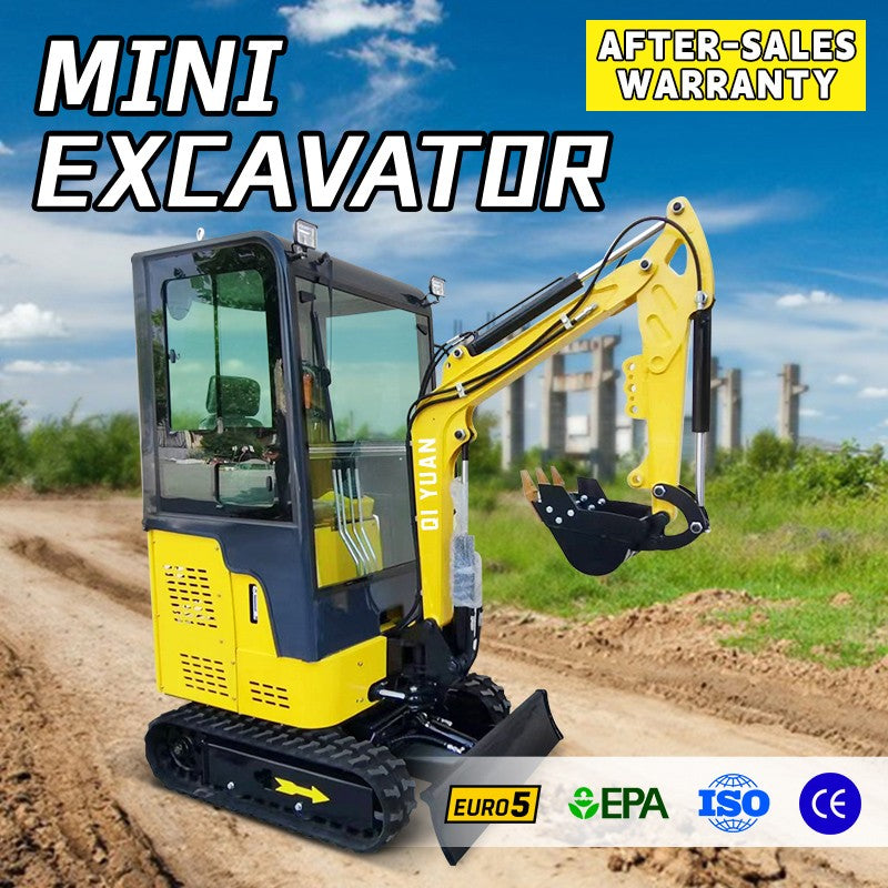 Melhor Preço Personalizado EPA/Euro 5 Mini Escavadeira 1.5 Toneladas Escavadeira Pequena Hidráulica com Rotação 360° Escavadeira Pequena Doméstica